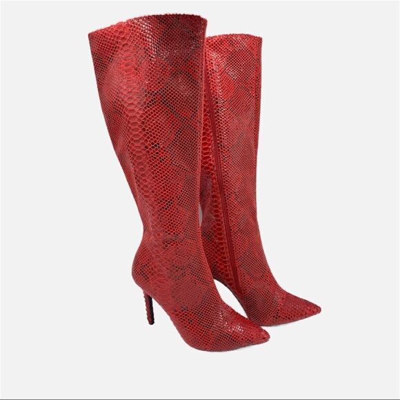 Thalia Sodi Rajel “Red Snake” Boots - Picture 3 of 16